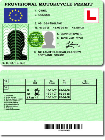Motorbike Provisional