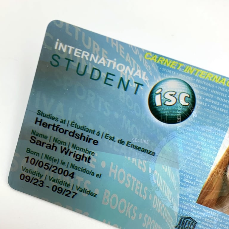 student card front angle 1