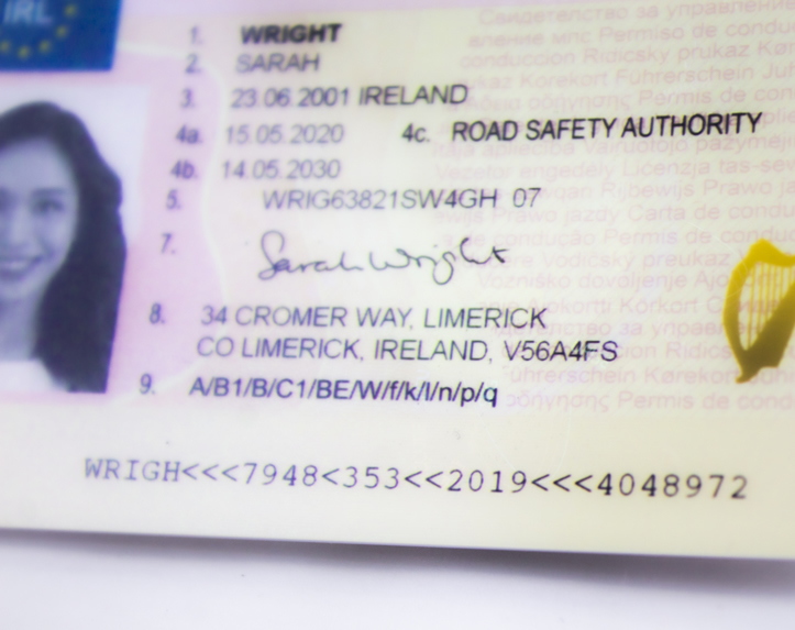 Irish Fake Id Templates