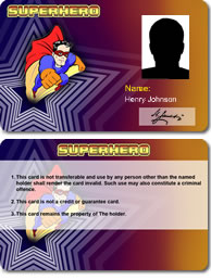 superhero card fake id cards by myfakeid